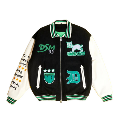 Diet Starts Monday Wildcat Varsity Jacket - Black