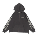 BLDG 4 Streak Hoodie - Charcoal Art Grey