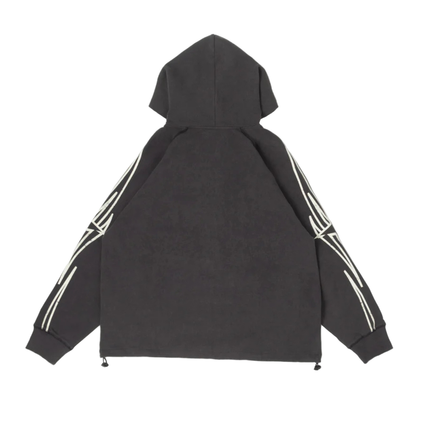 BLDG 4 Streak Hoodie - Charcoal Art Grey
