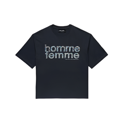 Homme Femme Mardi Gras Cropped T-Shirt - Black