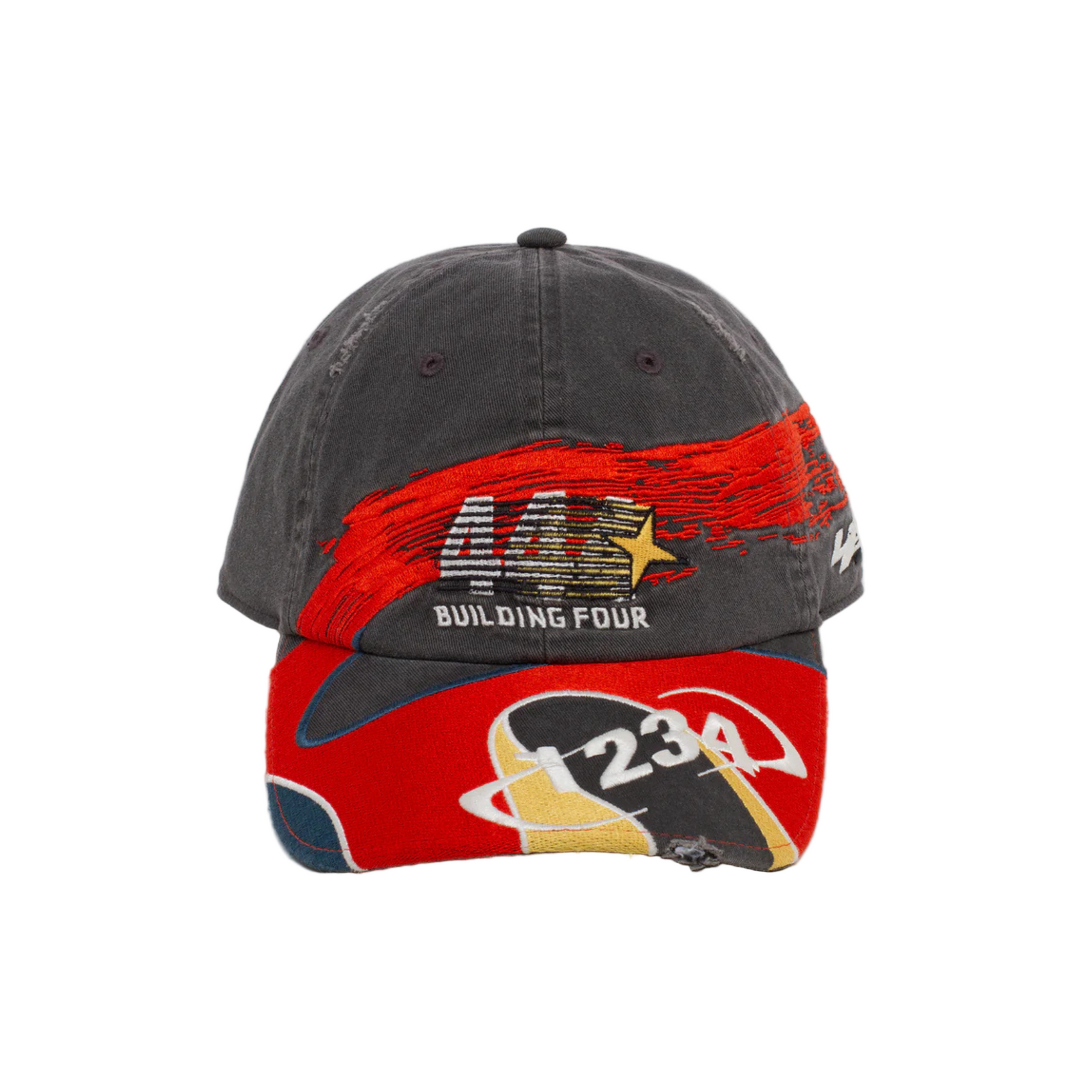 BLDG 4 The Fours Adjustable Hat - Charcoal Art Grey