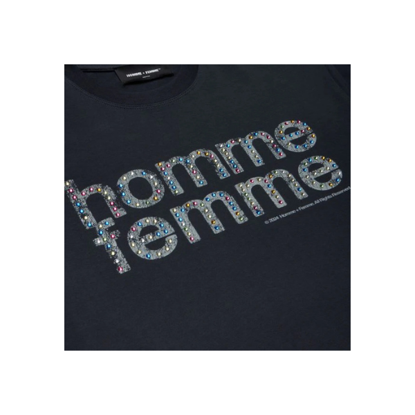 Homme Femme Mardi Gras Cropped T-Shirt - Black