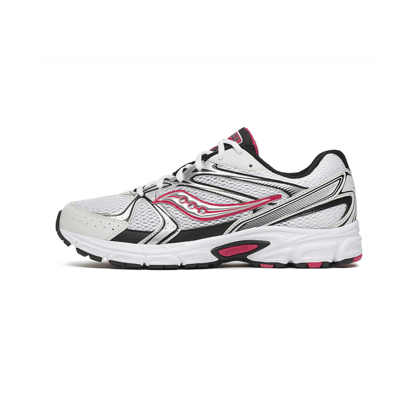 Men's Saucony Grid Ride Millenium - "White/Silver Red"