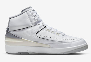 Air Jordan Retro 2 - WHITE/CEMENT GREY-SAIL-BLACK