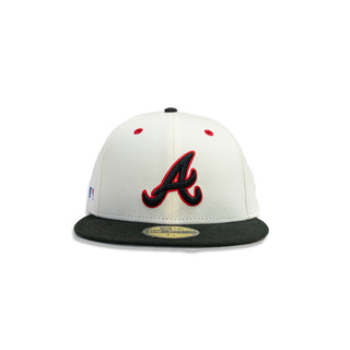 New Era 59Fifty Atlanta Braves Custom Fitted Hat - "Cream"