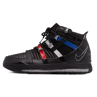 Men's Nike Zoom Lebron III QS - Black/Metallic Silver