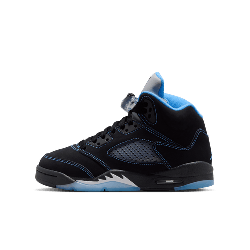 Big Kids' Air Jordan 5 - "Black Carolina"