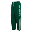 Green Adidas pants with a pure white background
