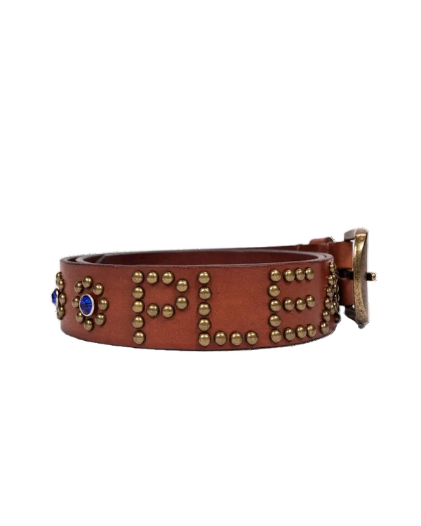 Pleasures Studded Belt - "Brown"