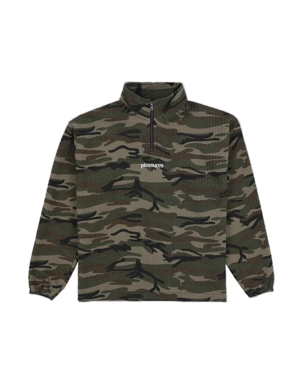 Pleasures "Textured" Quarter Zip Camo