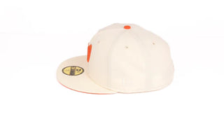 New Era 59Fifty Washington Nationals 10th Anniversary "Stone Age Pack" Fitted Hat - Chrome White/Orange