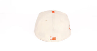 New Era 59Fifty Washington Nationals 10th Anniversary "Stone Age Pack" Fitted Hat - Chrome White/Orange
