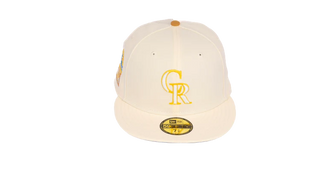 New Era 59Fifty Colorado Rockies 1995 Coors Field "Kid's Classics Pt.1" Fitted Hat - Chrome White