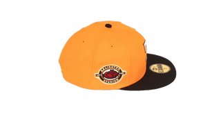 (Final Push) New Era 59Fifty Texas Rangers Arlington Stadium "Kids Classics Pt. 1" Fitted Hat - Orange/Black