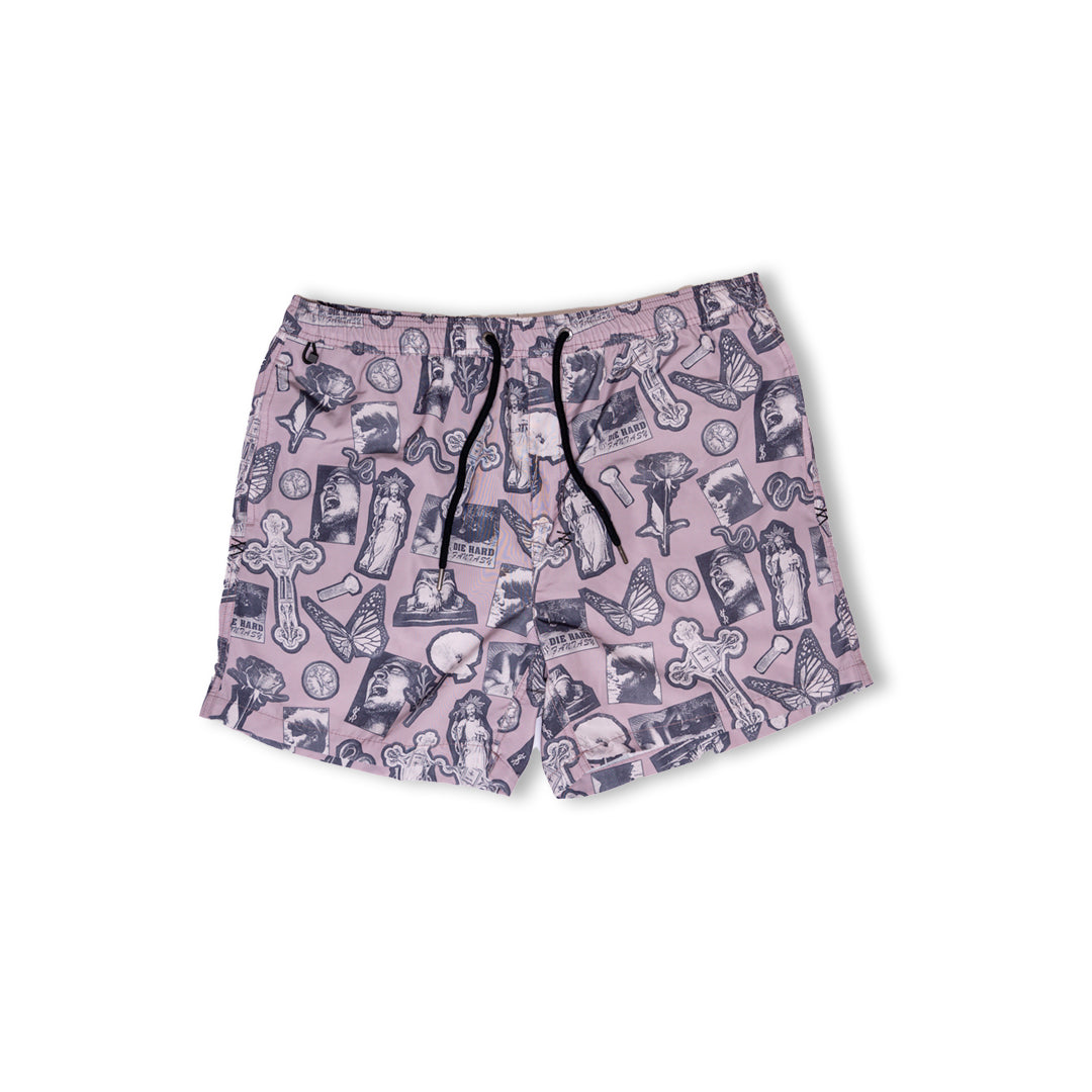 Ksubi "Kut Out" Board Shorts - Purple