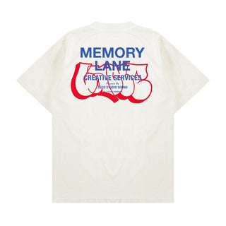 Men's Memory Lane "Throwie" Tee - Vintage White