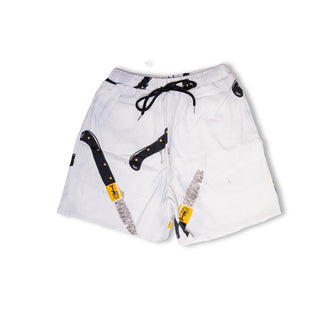 ($) Pasdemer Knives Shorts - White
