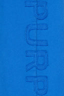 Purple Regular Fit Cutout Wordmark Sweatpant - Blue