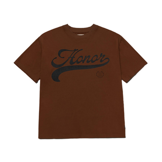 Honor The Gift Holiday Script T-Shirt - Brown