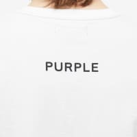 PURPLE BRAND BUBBLE P TEE WHITE