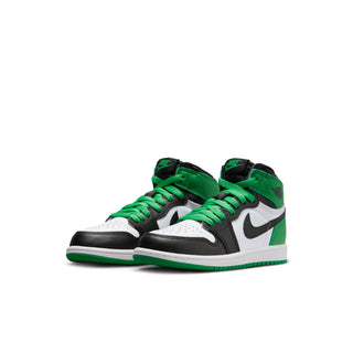 Pre School Jordan 1 Retro High OG - Black/Lucky Green-White