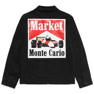 MARKET RACING LOGO COACH JACKET | BLACK