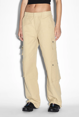 Women's Ksubi Drill Cargo - Khaki