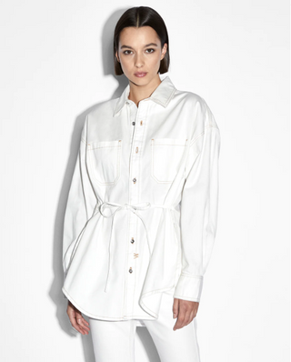 Women's Ksubi Oversized Tie LS Shirt - Sugar Rush