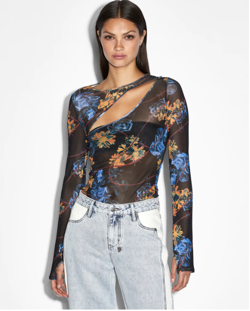 Women’s Ksubi Transfer LS Top - Cyberflora