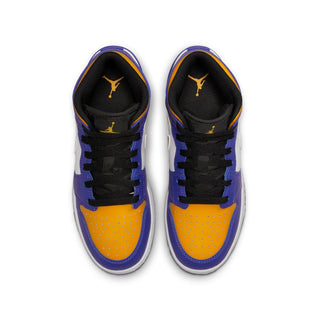 Air Jordan 1 Mid GS - Dark Concord/Taxi