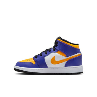 Air Jordan 1 Mid GS - Dark Concord/Taxi