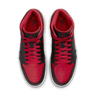 Mens Air Jordan Mid - Black/Fire Red
