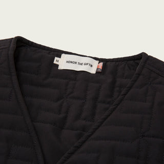 Men's Honor The Gift Quilted Vest - Black