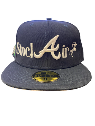 Men's Sinclair Braves Custom Fitted - Navy