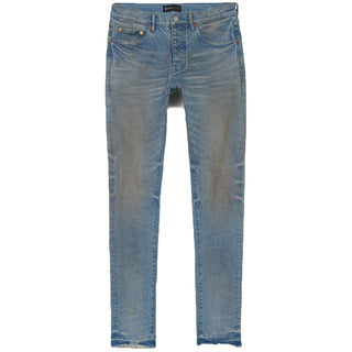Men's Purple Light Indigo Plain Vintage Denim - Dirty