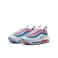 Grade School Nike Air Max 97 SE - White/Blue Lightning