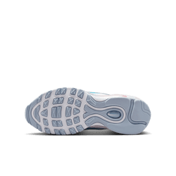 Grade School Nike Air Max 97 SE - White/Blue Lightning