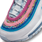 Grade School Nike Air Max 97 SE - White/Blue Lightning