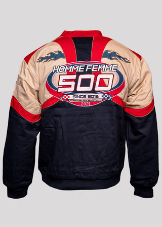 HOMME FEMME 500 RACING JACKET BLACK AND RED