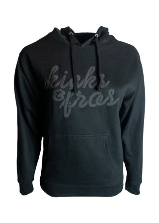 Kicks & Fro's Black on Black Hoodie - Black