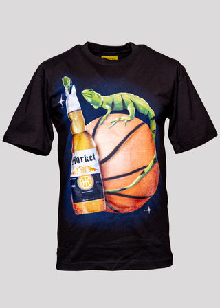 MARKET REFRESHING LIZARD T-SHIRT | BLACK