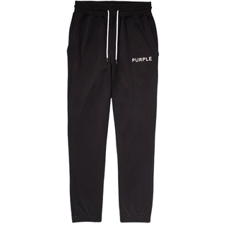 PURPLE FRENCH TERRY JOGGER BLACK